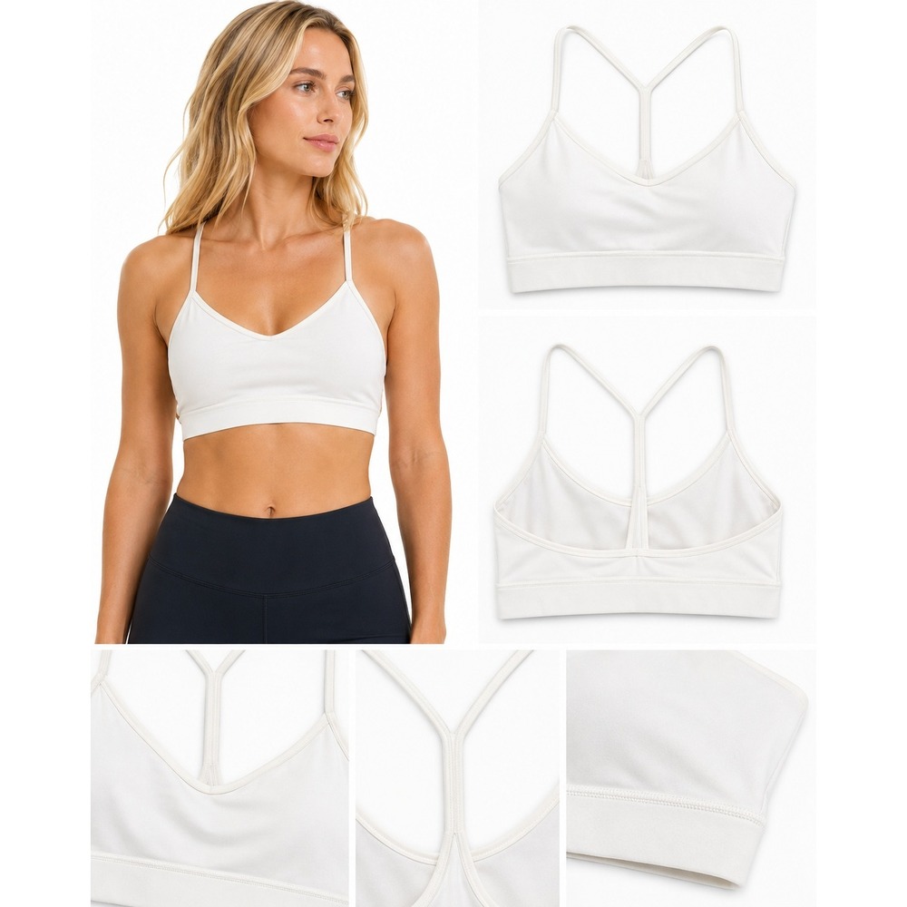 Lululemon Sports Bra 6 Flow Y Bra Nulu Light Support Racerback Yoga Athleisure